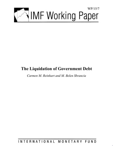 Liquidation of Government Debt