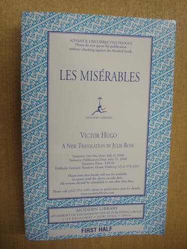 Les Misérables, Victor Hugo