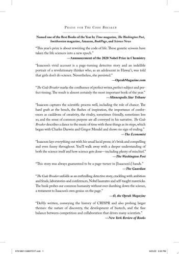 The Code Breaker: Jennifer Doudna, Gene Editing, and the Future of the Human Race