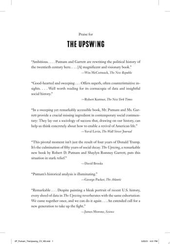 The Upswing How America Came Together a Century Ago and How We Can Do It Again