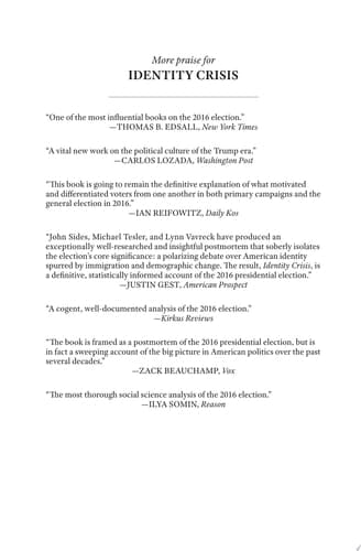 Identity Crisis: The 2016 Presidential Campaign and the Battle for the Meaning of America