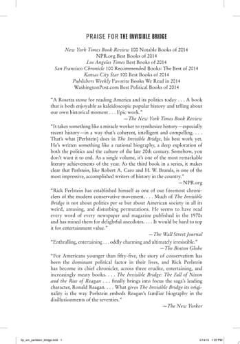 The Invisible Bridge: The Fall of Nixon and the Rise of Reagan