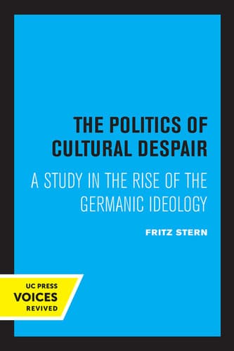 The Politics of Cultural Despair